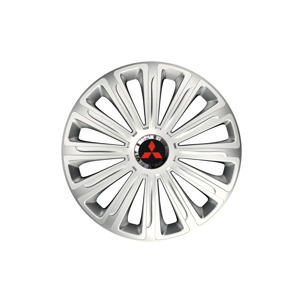Комплект 4 таса за гуми с хромиран ринг Trend R14, съвместими с Mitsubishi