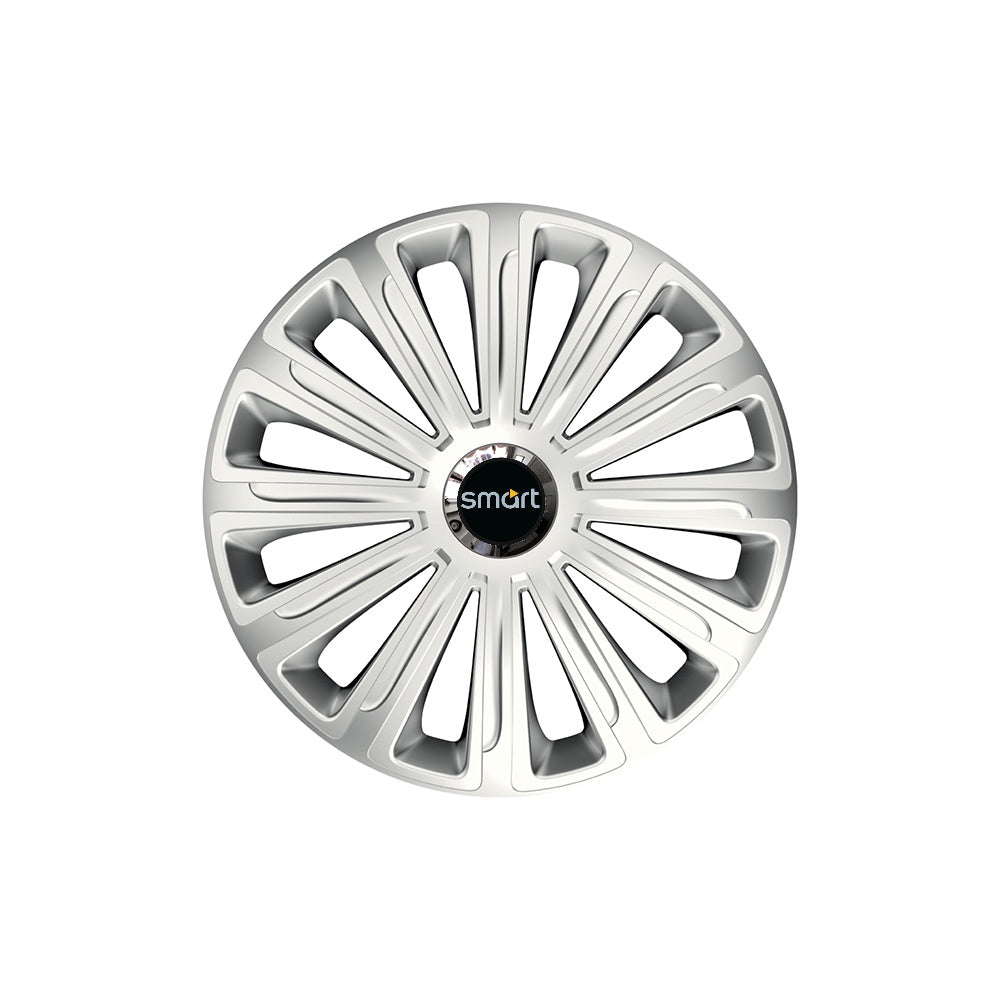 Set 4 capace roti Cu Inel Cromat Trend R14 pentru gama auto Smart
