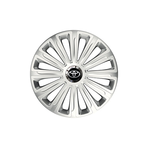 Set 4 capace roti Cu Inel Cromat Trend R14 Compatibil Cu Toyota