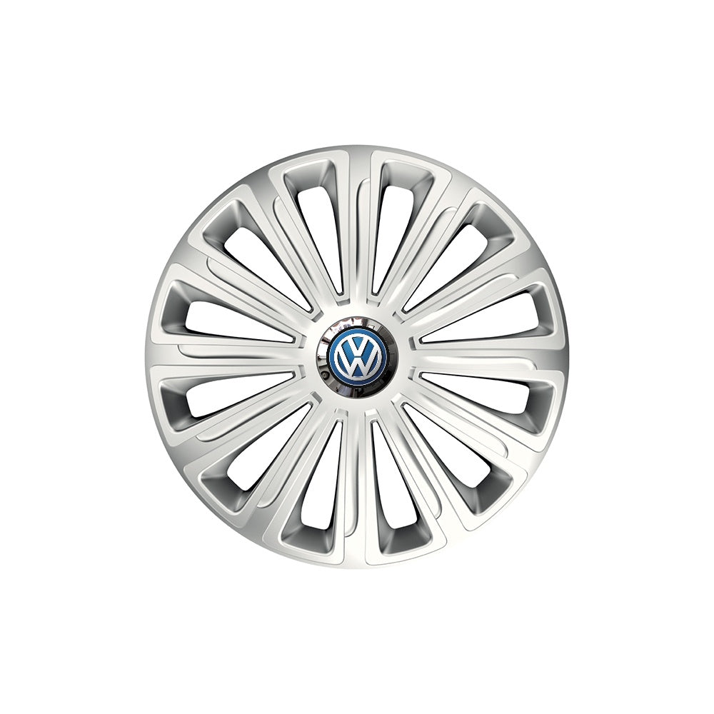 Set 4 capace roti Cu Inel Cromat Trend R14 Compatibil Cu Volkswagen