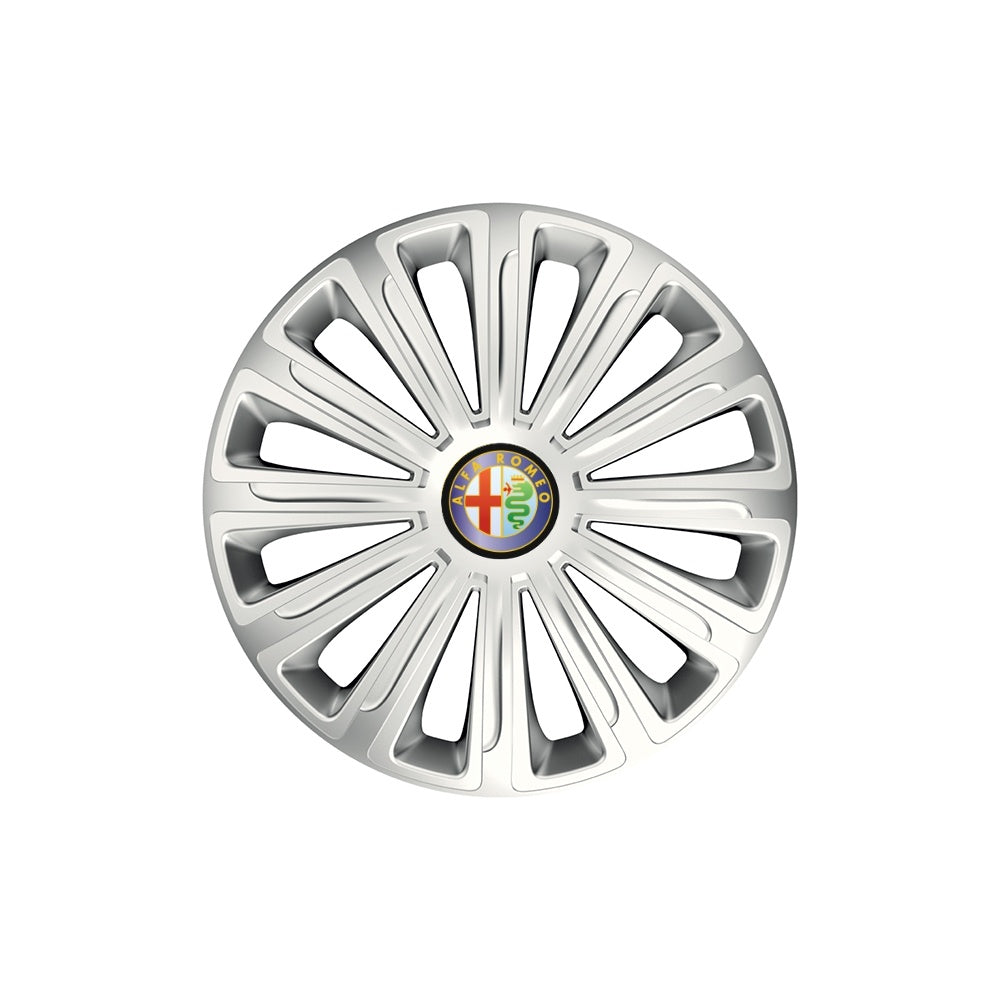 Set 4 capace roti Cu Inel Cromat Trend R16 pentru gama auto Alfa Romeo