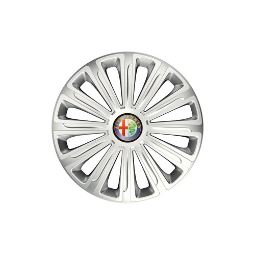Комплект 4 таса с хромиран ринг Trend R16, съвместими с Alfa Romeo