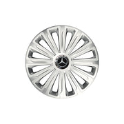 Set 4 capace roti Cu Inel Cromat Trend R16 Compatibil Cu Mercedes-Benz