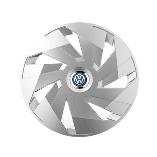 Комплект 4 таса Vector R14 с хромиран ринг, съвместими с Volkswagen