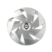 Set 4 capace roti Cu Inel Cromat Vector R15 Compatibil Cu Fiat