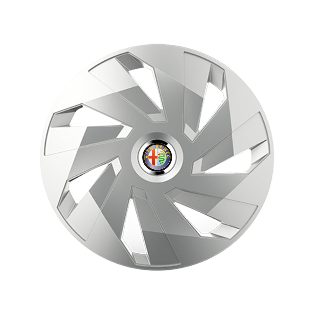 Комплект 4 таса за джанти с хромиран ринг Vector R16, съвместими с Alfa Romeo