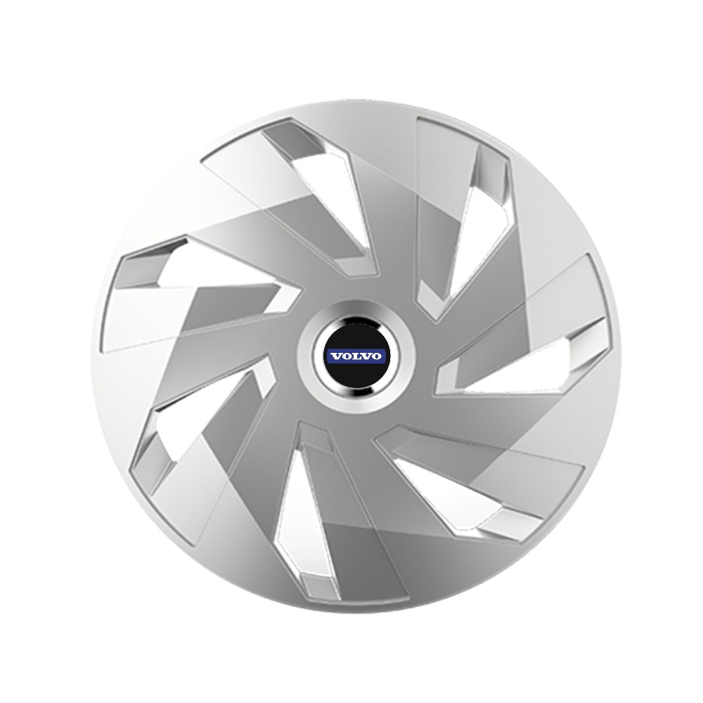 Set 4 capace roti Cu Inel Cromat Vector R16 Compatibil Cu Volvo
