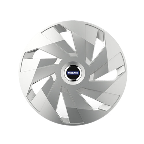Set 4 capace roti Cu Inel Cromat Vector R16 Compatibil Cu Volvo