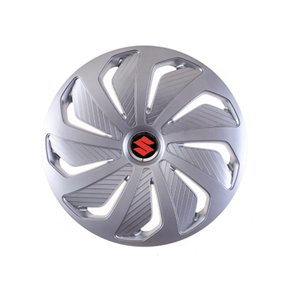Комплект 4 таса с хромиран ринг Wind R15 съвместими със Suzuki