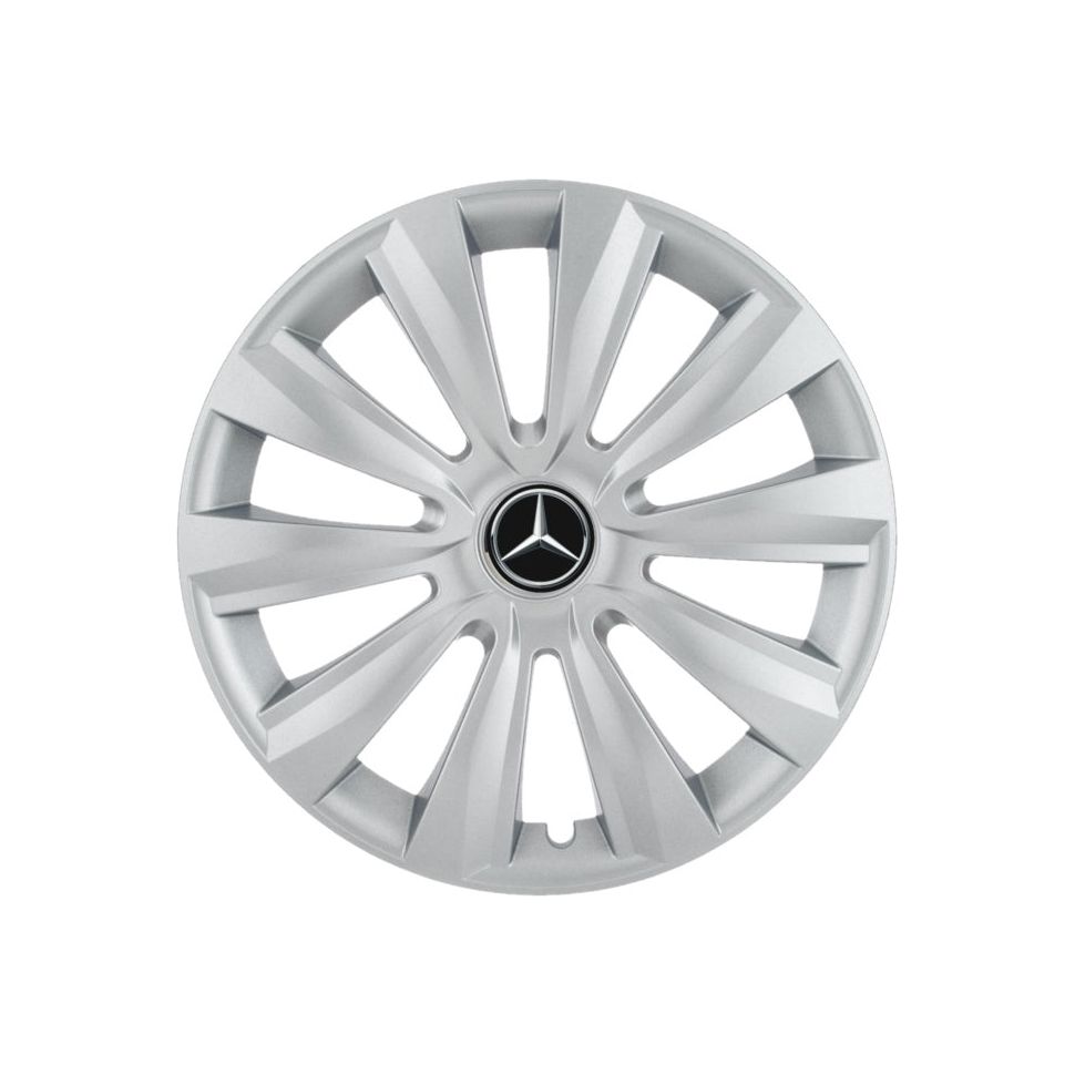 Set 4 capace roti Delta cromat R15 pentru gama auto Mercedes