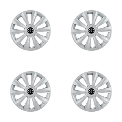 Set 4 capace roti 15 inchi (R15) Delta Gri, Compatibile Cu Toyota