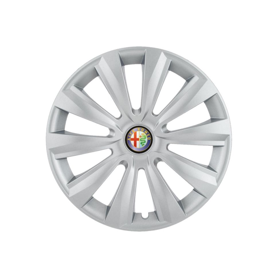 Set 4 capace roti 15 inchi (R15) Delta Gri, Compatibile cu Alfa Romeo