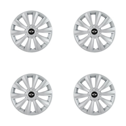 Set 4 capace roti 15 inchi (R15) Delta Gri, Compatibile cu Mini Cooper