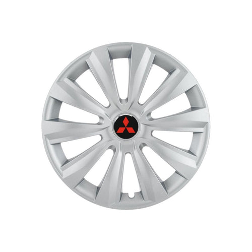 4 db-os 15 colos (R15) Delta szürke dísztárcsa szett, Mitsubishi autókkal kompatibilis