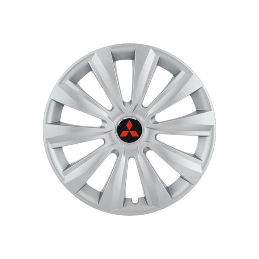 Set 4 capace roti 15 inchi (R15) Delta Gri, Compatibile cu Mitsubishi