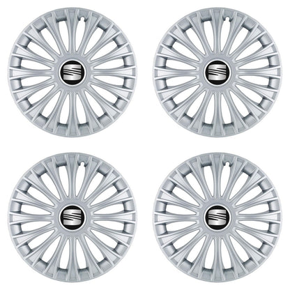 Set 4 Capace Roti 15 inchi (R15) Dino Gri, Compatibile cuSeat