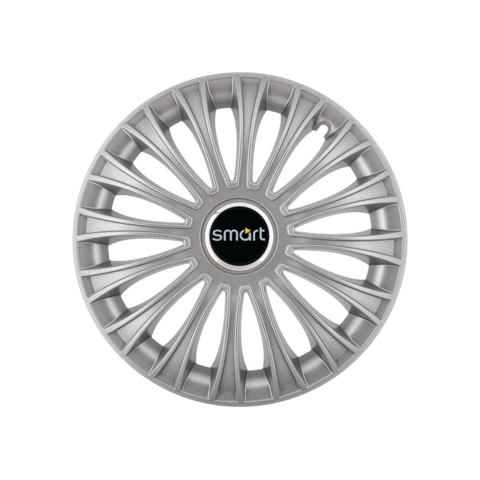 Set 4 capace roti Dino cromat R15, pentru gama auto Smart