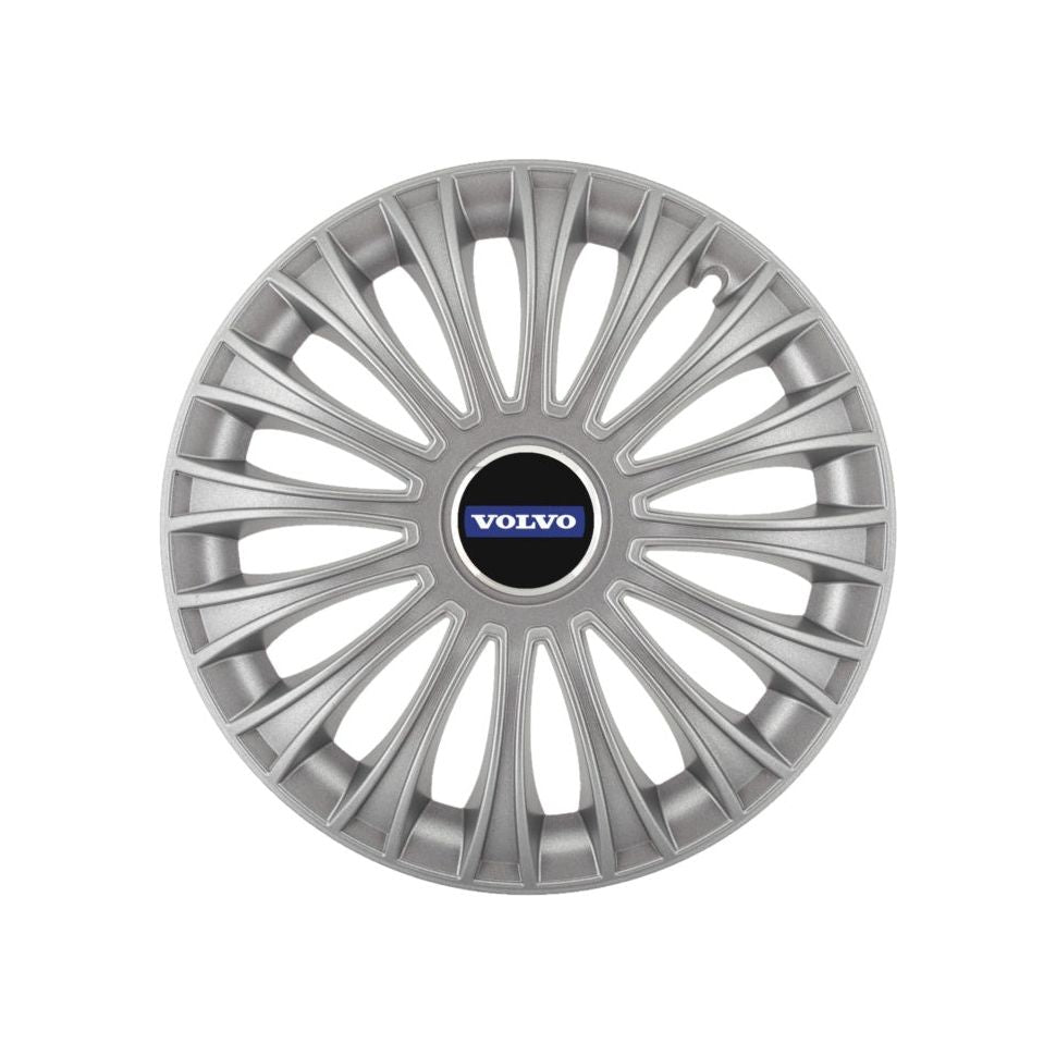 Set 4 Capace Roti 15 inchi (R15) Dino Gri, Compatibile cuVolvo