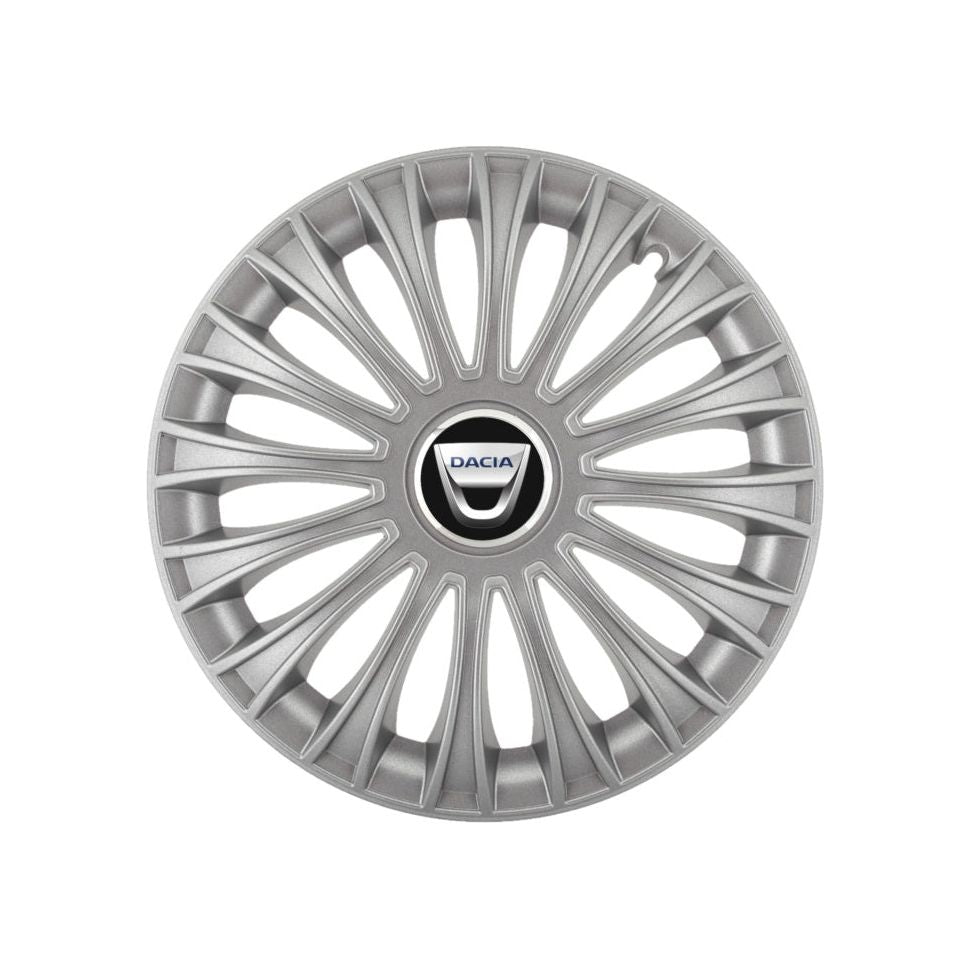 Set 4 capace roti 16 inchi (R16) Dino Gri, Compatibile cu Dacia