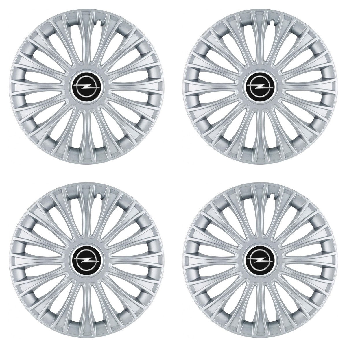 Set 4 capace roti 16 inchi (R16) Dino Gri, Compatibile cu Opel