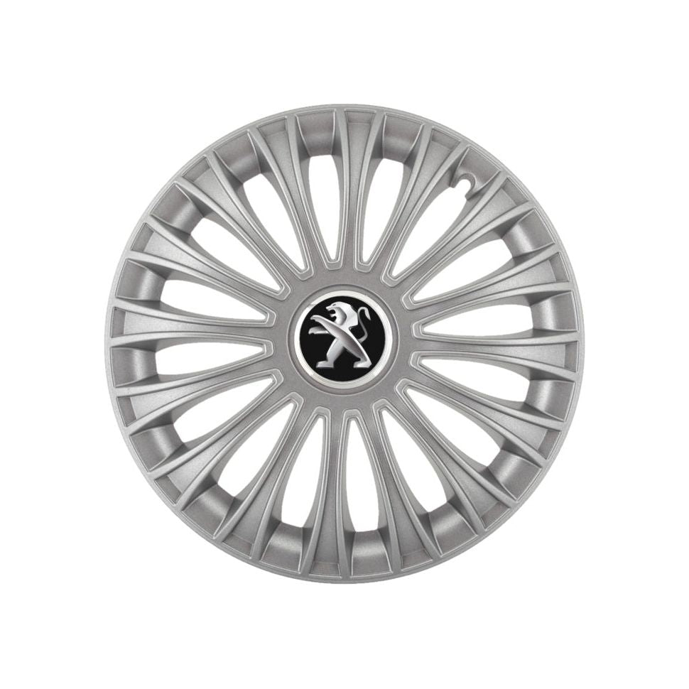 Set 4 capace roti Dino cromat R16 pentru gama auto Peugeot