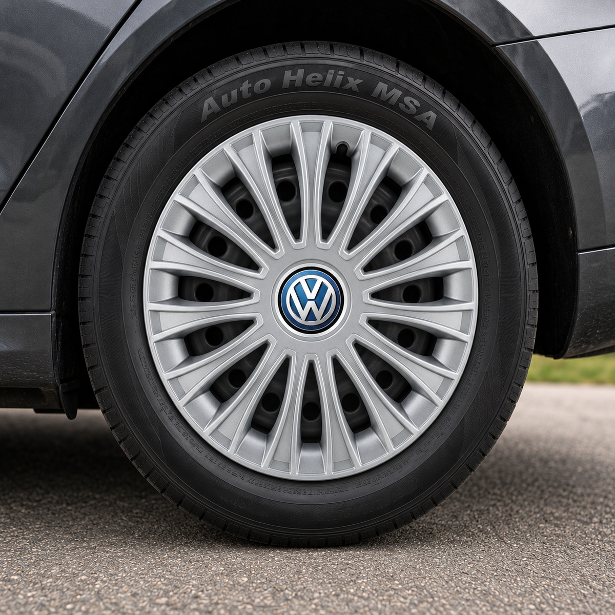 Set 4 capace roti 16 inchi (R16) Dino Gri, Compatibile cu Volkswagen