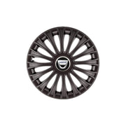 Set 4 Capace Roti 15 inchi (R15) Dino Negru, Compatibile cu Dacia