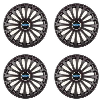 Set 4 Capace Roti 15 inchi (R15) Dino Negru, Compatibile cu Ford