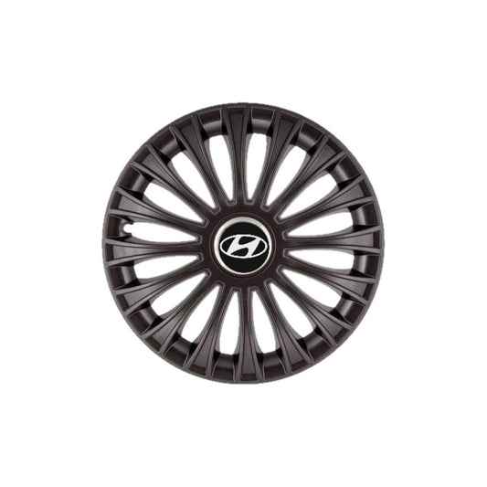 Set 4 Capace Roti 15 inchi (R15) Dino Negru, Compatibile cu Hyundai