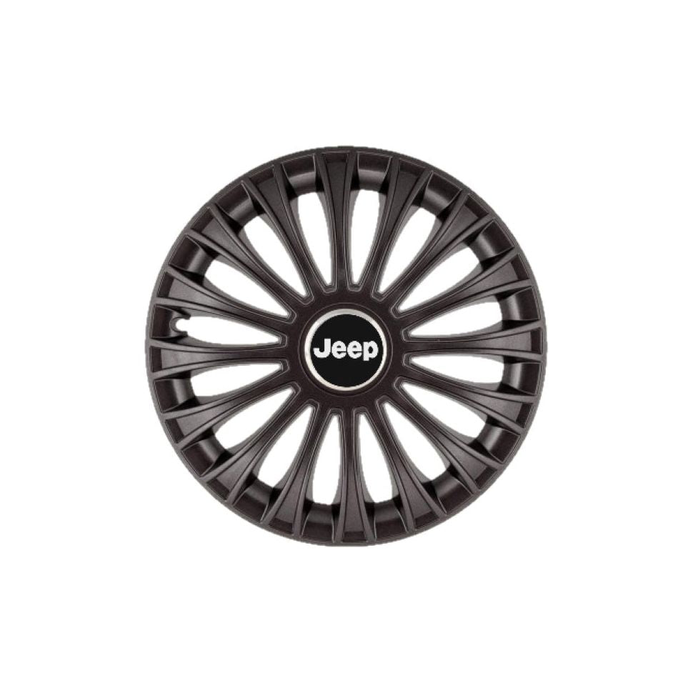 Set 4 capace roti Dino Negru R15, pentru gama auto Jeep