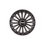 Set 4 Capace Roti 15 inchi (R15) Dino Negru, Compatibile cu Jeep