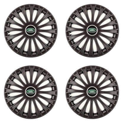 Set 4 Capace Roti 15 inchi (R15) Dino Negru, Compatibile cu Land Rover