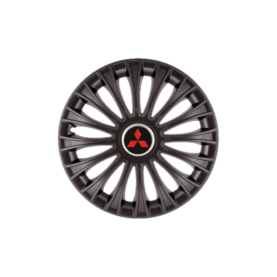 Set 4 capace roti Dino Negru R15, pentru gama auto Mitsubishi
