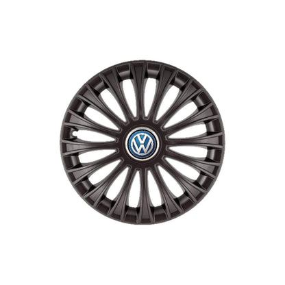 Set 4 Capace Roti 15 inchi (R15) Dino Negru, Compatibile cu Volkswagen