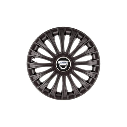 Set 4 capace roti 16 inchi (R16) Dino Negru, Compatibil Cu Dacia