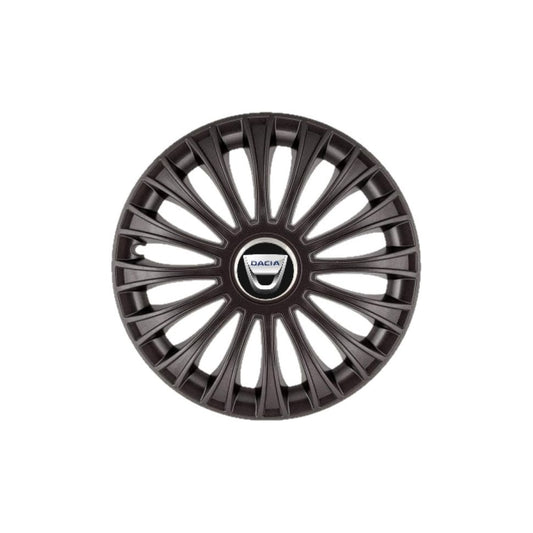 Set 4 capace roti 16 inchi (R16) Dino Negru, Compatibil Cu Dacia