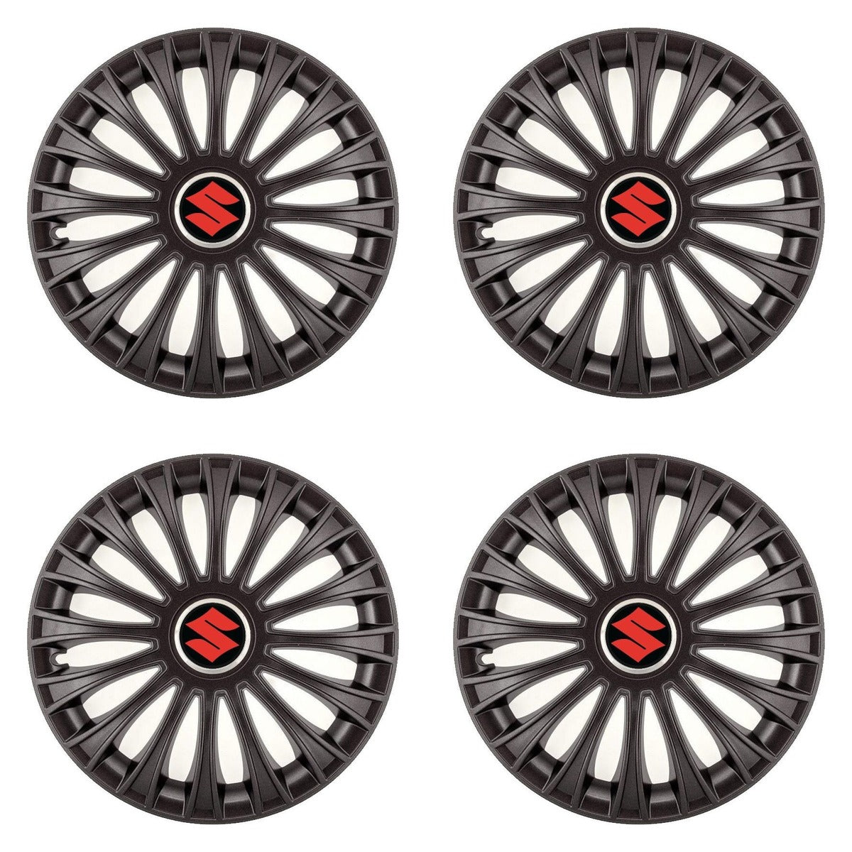Set 4 capace roti 16 inchi (R16) Dino Negru, Compatibil Cu Suzuki
