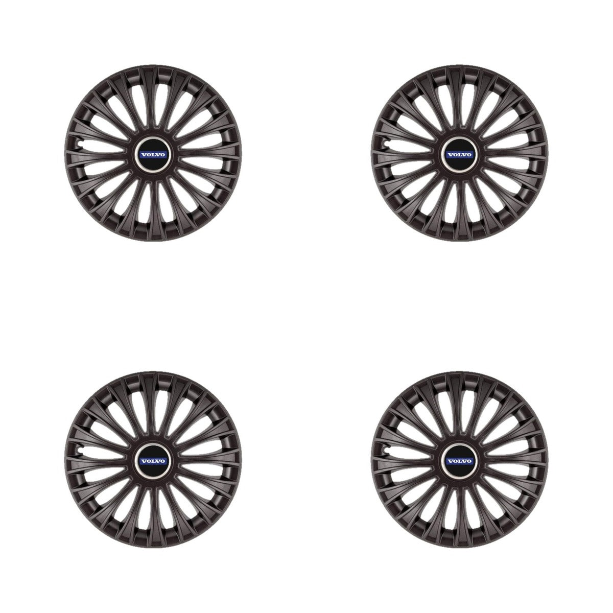 Set 4 capace roti 16 inchi (R16) Dino Negru, Compatibil Cu Volvo