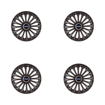 Set 4 capace roti 16 inchi (R16) Dino Negru, Compatibil Cu Volvo