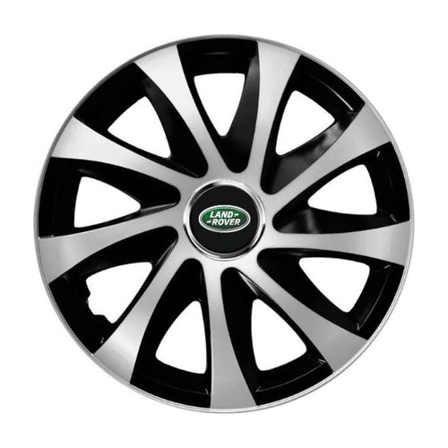 Set 4 capace roti Drift exrta Gri-Negru R14 Compatibil Cu Land Rover