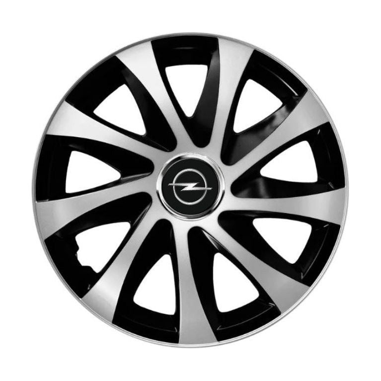 4 db-os Drift dísztárcsa extra szürke-fekete R14 Opel kompatibilis