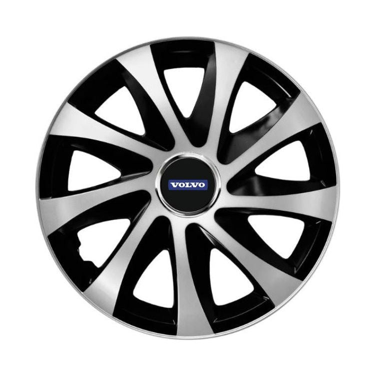 4 db-os Drift dísztárcsa szett extra szürke-fekete R14 Volvo kompatibilis