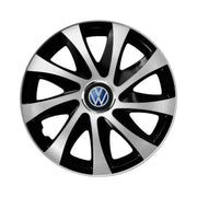 Set 4 capace roti Drift exrta Gri-Negru R14 Compatibil Cu Volkswagen