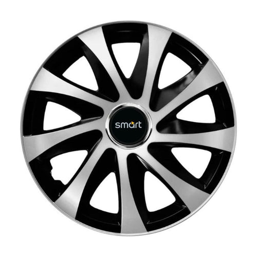 Комплект 4 таса Drift екстра сиво-черно R15 съвместими със Smart