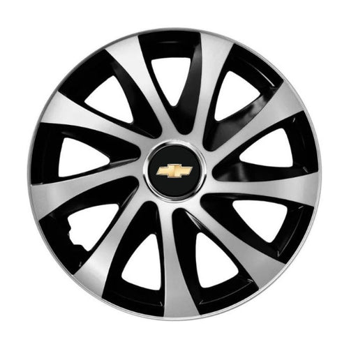 Set 4 capace roti Drift exrta Gri-Negru R16 Compatibil Cu Chevrolet