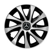 Set 4 capace roti Drift exrta Gri-Negru R16 Compatibil Cu Mercedes-Benz