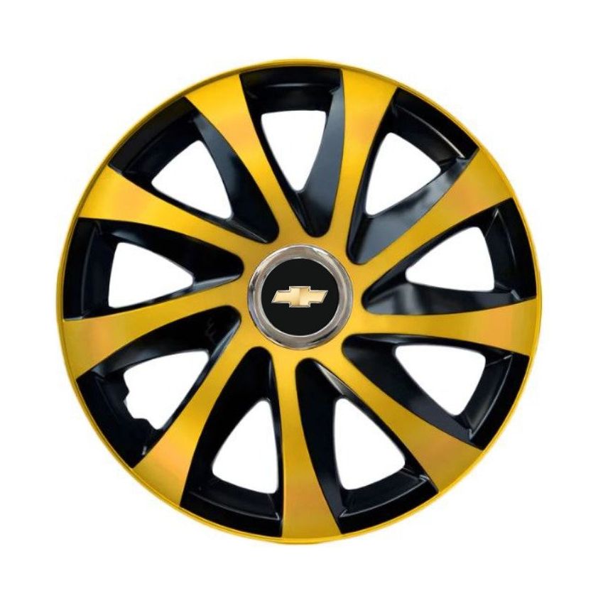 Set 4 capace roti Drift extra gold R14 Compatibil Cu Chevrolet