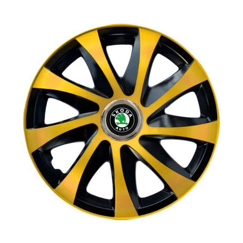 Set 4 capace roti Drift extra gold R14 Compatibil Cu Skoda