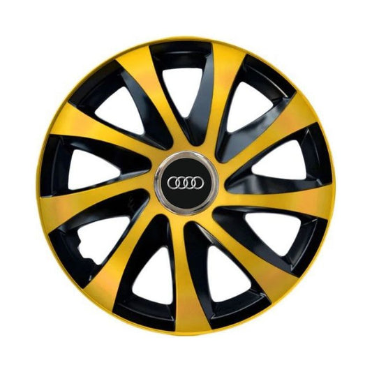 Set 4 capace roti Drift extra gold R15 Compatibil Cu Audi