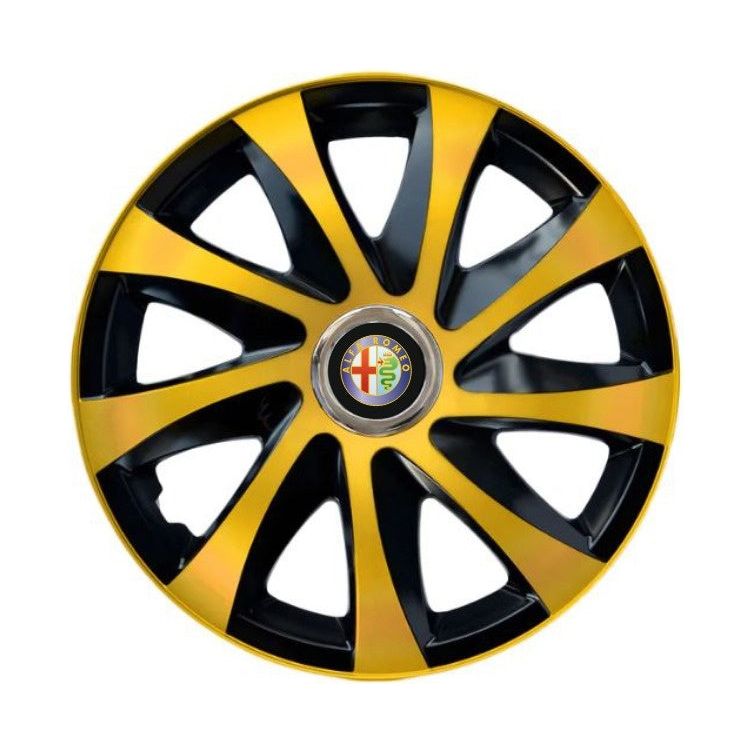 Set 4 capace roti Drift extra gold R16 pentru gama auto Alfa Romeo